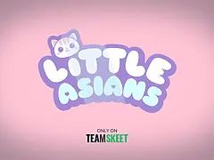 Asiat, Pik sutte, Sædskud, Spil, Hd, Imellem racer, Lille kvinde, Skrige
