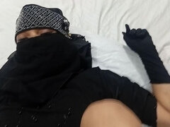 Friend's Muslim Wife in Black Hijab Was Looking Sexy