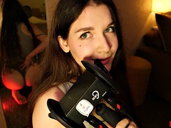 Kitty Klaw ASMR - Sound of mouth in the mirror