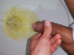 素人, デカチン, 放尿, 一人