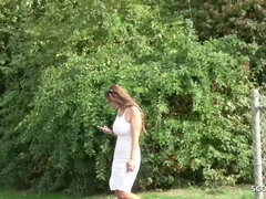 GERMAN SCOUT - Huge Tits Teen Sarah Talk to Fuck at Model Job Casting - German