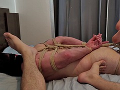 Européenne, Fétiche, Bâillonner, Homosexuelle, Allemand, Latex, Masturbation, Muscle