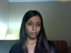 Enthousiasteling, Latijnse vrouw, Webcamera