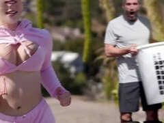 Pov, trimmed pussy, clothed sex�stepson