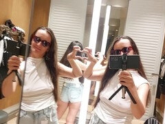 Hot mom Amateur_Ms tries on sexy outfits, showing off her ample breasts and big nipples