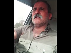 Hairy chested, hot mustached arab daddy