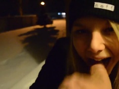 Americkej, Blondína, Kuřba, Pár, Hd, Vonku, Drobunké, Na verejnosti