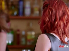 큰 가슴, 얼굴에, 자연의 가슴, 빨간 머리, 젖가슴