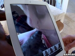 Blonde, Sucer une bite, Tir de sperme, Queue, En levrette, Hard, Interracial, Monstre