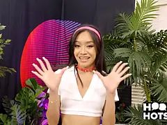 Asiatisch, Handjob, Zierlich, Arsch lecken, Rau, Dürr, Titten, Nass