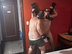 Sergeant Bear Cornering Jobber on Wall