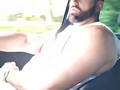 Bambino, Grande cazzo, Brunetta, Macchina, Gay, Masturbazione, Solo