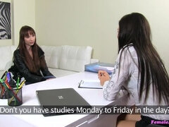 Amatoriale, Femmina, Toccando, Lesbica, Leccata, Ufficio, Figa, Giochi