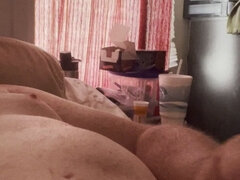 Ripping Pantyhose and Masterbating in Black Satin Panties