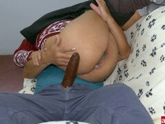 Anal, Negro, Hembra, Abierta, Consolador enorme, Monstruo, Adolescente, Juguetes