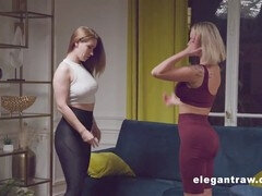 Come over and spread my pussy! Elen Milion and Sata Jones have some sexy fun