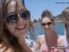 Kinky Bikinis Teens Get Wild in Boat Threesome with Hardcore Sex