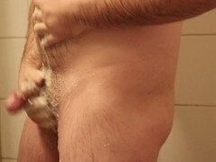 Cleaning my dick and balls thoroughly