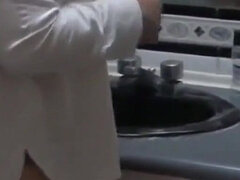 Beautiful 58-year-old Latin Mother Shows off in Front of Her Stepson to Turn Him on and Make Him Fuck Her