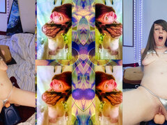 Amerikansk, Pik sutte, Brunette, Dildo, Kvinde, Solo, Sprøjter, Vibrator