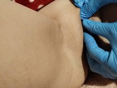 Pussy stretching, close up pussy masturbation, sweet pink pussy