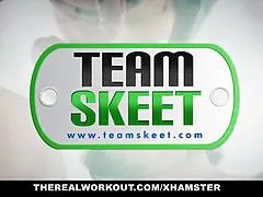 Teamskeet - toned stunner gets her pussy spread by bwc