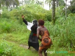 Outdoor masquerade fuck Angel queenshome9ja,  African tradition bush sex hardcore foursome in (Bush sex complete)