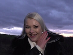 Smiley blonde chick Alexa Bold fucks for some cash