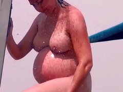 Spiaggia, Pompino, Carina, Naturale, Capezzoli, Orgasmo, Figa, Tette