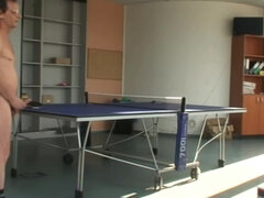 Enthousiasteling, Grote lul, Sperma shot, Handbeurt, Vrijster, Masturbatie, Naakt, Sportoefening