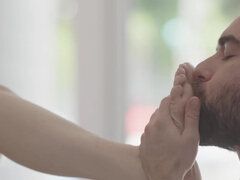 금발의, 오랄섹스, 깊은목구멍, 발 페티쉬, 거대한, 대단히, 보지, 젖가슴