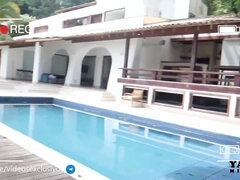 Anal, Tetas grandes, Rubia, Brasileñas, Interracial, Tetas naturales, Piscina, Tetas