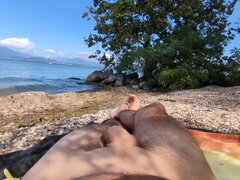 Amatör, Strand, Fångad, Söt, Tysk, Handjobb, Onani, Tuttar