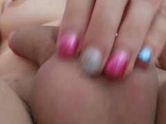 Leie, Grosser arsch, Spermaladung, Französisch, Masturbation, Solo