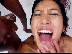 Mia Little's long hair smut by POV Blowjobs