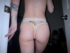 Seducing my stepdad to try out some teen ass for the first time