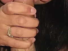 18 ans, Amateur, Sucer une bite, Brunette brune, Fille latino, Pov, Chatte, Adolescente