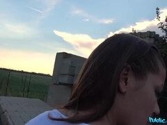 Nana Garnet fucks stranger in the countryside