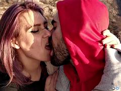 Vacker, Stora tuttar, Avsugning, Par, Hardcore, Mogen, Milf, Pov