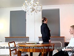 Kukk suging, Cougar, Moden, Milf, Mamma, Strømper