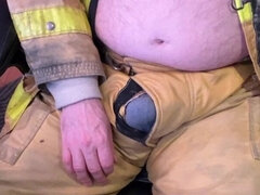 Knubbig, Sperma shot, Hemmagjord, Onani, Solo, Uniform