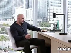 Business trip spiced up with kinky submissive MILF