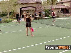 Blondin, Brunett, Par, Grupp, Hd, Verklighet, Swingers, Tuttar