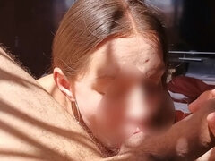 Sucer une bite, Éjaculer dans la bouche, Fait maison, Fille latino, Mature