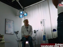German Blonde Female Doctor Get Fucked From Patient