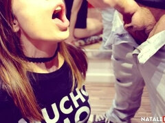 My submissive girlfriend receives a cumshot in her mouth - Natali Fiction
