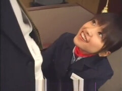 Adorable asian slut getting cumshot on her face