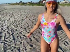 Strand, Stor røv, Bikini, Kendte, Latinsk, Udendørs, Bryster