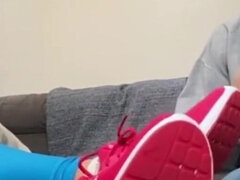 Roommate Gym Sweaty Feet Worship and Smell Ep 2