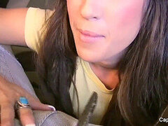 Avsugning, Brunett, Sperma shot, Ansiktsbehandling, Mager